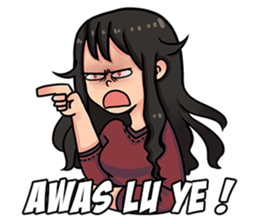 Cewe Sensitif sticker #10096895