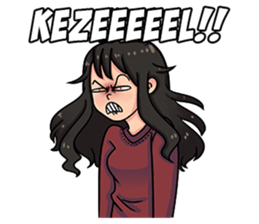 Cewe Sensitif sticker #10096899