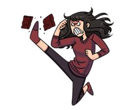 Cewe Sensitif sticker #10096903