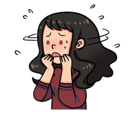 Cewe Sensitif sticker #10096905