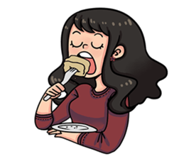 Cewe Sensitif sticker #10096909