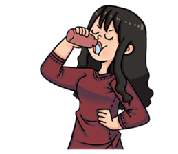 Cewe Sensitif sticker #10096910