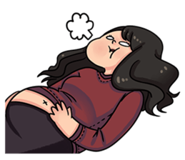 Cewe Sensitif sticker #10096911