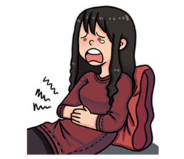 Cewe Sensitif sticker #10096912