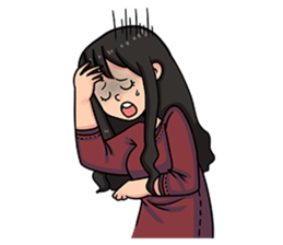 Cewe Sensitif sticker #10096913