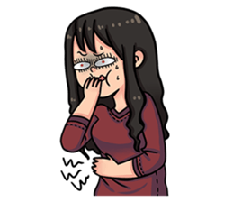 Cewe Sensitif sticker #10096914