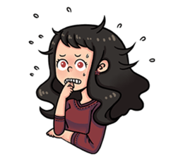 Cewe Sensitif sticker #10096915