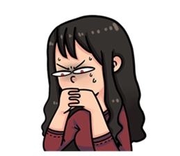 Cewe Sensitif sticker #10096916