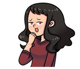 Cewe Sensitif sticker #10096918