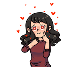 Cewe Sensitif sticker #10096920