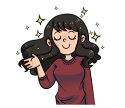 Cewe Sensitif sticker #10096921