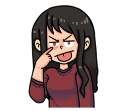 Cewe Sensitif sticker #10096922