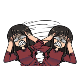 Cewe Sensitif sticker #10096926