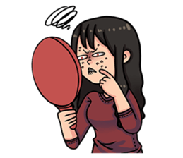 Cewe Sensitif sticker #10096927