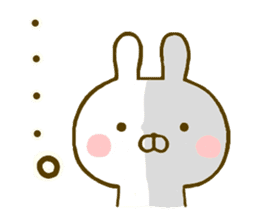 Rabbit Usahina Yokutukau 2 sticker #10097243