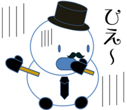 Mr.Snowman One of my best friends sticker #10097448