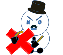 Mr.Snowman One of my best friends sticker #10097456