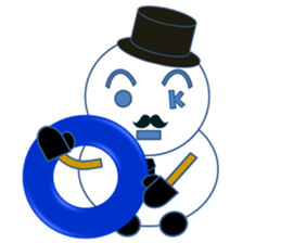 Mr.Snowman One of my best friends sticker #10097457