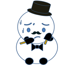 Mr.Snowman One of my best friends sticker #10097459