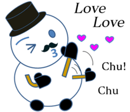 Mr.Snowman One of my best friends sticker #10097462