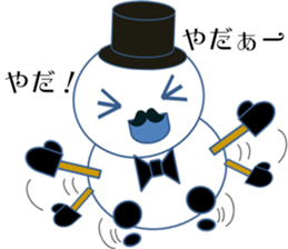 Mr.Snowman One of my best friends sticker #10097464