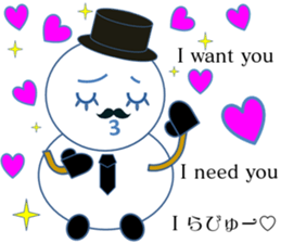 Mr.Snowman One of my best friends sticker #10097468