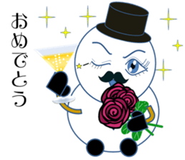 Mr.Snowman One of my best friends sticker #10097472