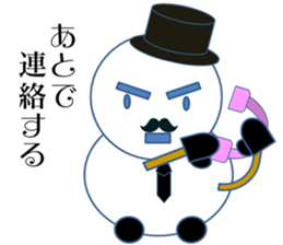 Mr.Snowman One of my best friends sticker #10097473