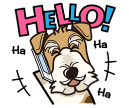 iinu  Wirehaired Fox Terrier sticker #10097568
