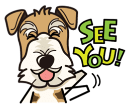 iinu Wirehaired Fox Terrier sticker #10097569