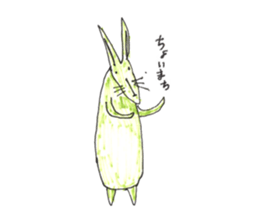 Rabbit color sticker #10098193