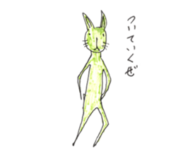 Rabbit color sticker #10098194