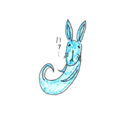 Rabbit color sticker #10098197
