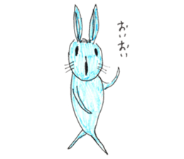 Rabbit color sticker #10098199