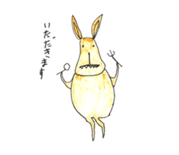 Rabbit color sticker #10098205