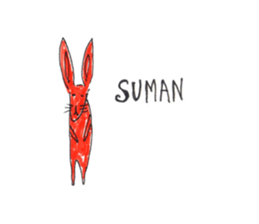 Rabbit color sticker #10098207