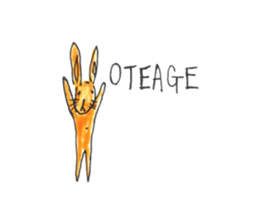 Rabbit color sticker #10098208