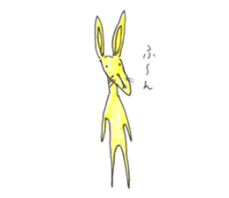 Rabbit color sticker #10098215