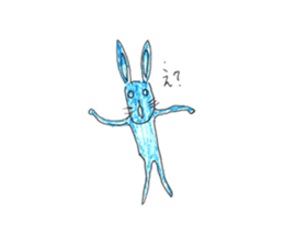 Rabbit color sticker #10098222
