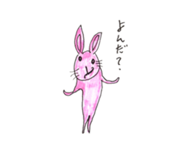Rabbit color sticker #10098225