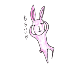 Rabbit color sticker #10098230