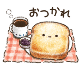 Delicious white bread sticker #10098392