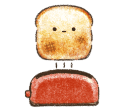Delicious white bread sticker #10098394