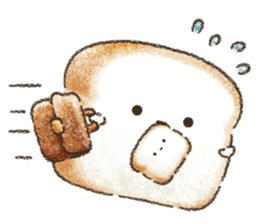 Delicious white bread sticker #10098409