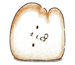 Delicious white bread sticker #10098426