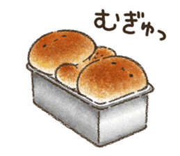 Delicious white bread sticker #10098430