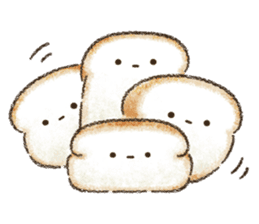 Delicious white bread sticker #10098431