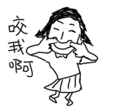 Girl crazy talk sticker #10098546