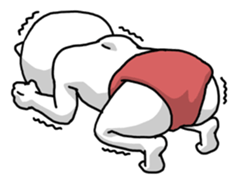 Stylish Cat Baby sticker #10098742