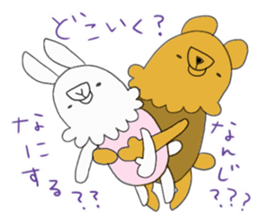 Rabbit and Beaar 2 sticker #10098876